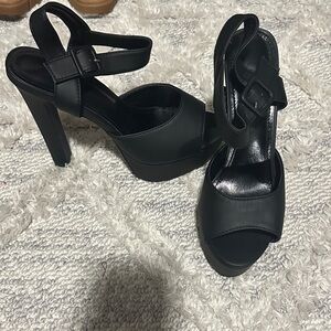 Sexy Black Women's Platform Heels